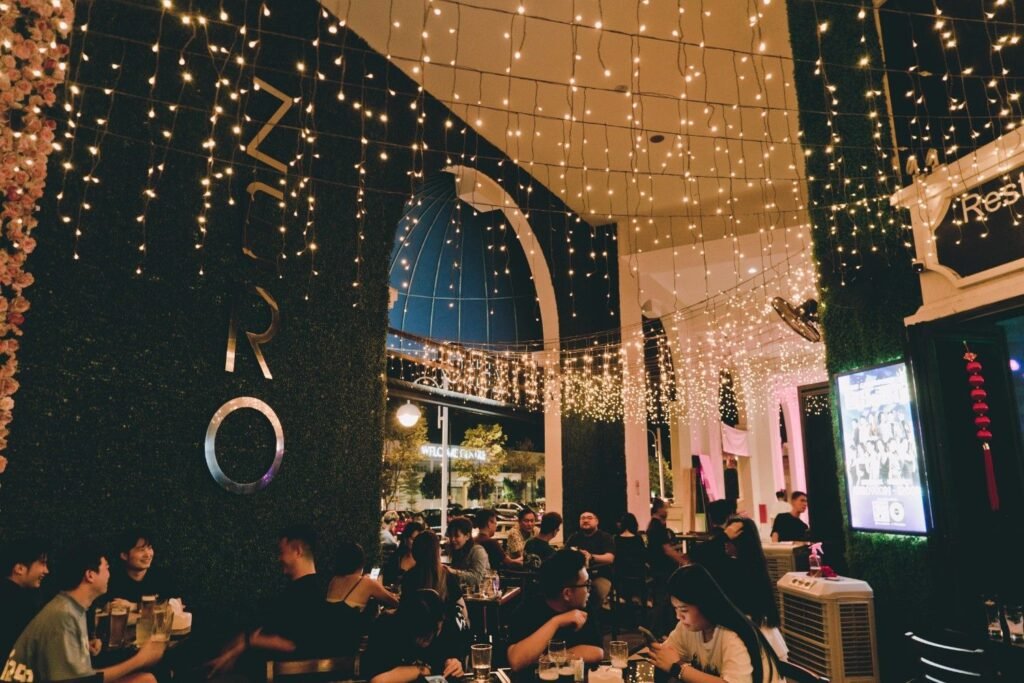 outside